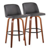 Toriano 30" Fixed Height Barstool - Set of 2