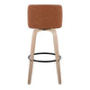 Toriano 30" Fixed-Height Barstool - Set of 2