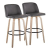 Toriano 30" Fixed Height Barstool - Set of 2