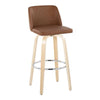Toriano 30" Fixed-Height Barstool - Set of 2