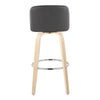 Toriano 30" Fixed-Height Barstool - Set of 2