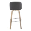 Toriano 30" Fixed-Height Barstool - Set of 2