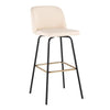 Toriano 30" Fixed-Height Barstool - Set of 2