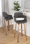 Vintage Flair 30" Fixed-Height Barstool - Set of 2