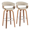 Vintage Mod 30" Fixed-Height Barstool - Set of 2