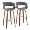 Vintage Mod 30" Fixed-Height Barstool - Set of 2