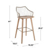 Winston 30" Fixed-Height Barstool