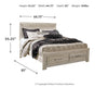 Bellaby Queen Platform Bed with 2 Storage Drawers