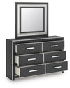 Zuraleus Dresser and Mirror - Black