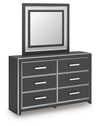 Zuraleus Dresser and Mirror - Black