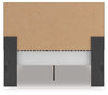 Zuraleus Queen Upholstered Panel Platform Bed - Black