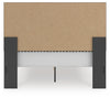 Zuraleus Queen Upholstered Panel Platform Storage Bed - Black