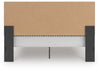 Zuraleus King Upholstered Panel Platform Bed - Black