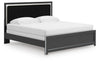 Zuraleus King Upholstered Panel Bed - Black