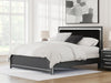 Zuraleus King Upholstered Panel Bed - Black