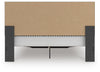 Zuraleus King Upholstered Panel Platform Storage Bed - Black