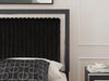 Zuraleus King Upholstered Panel Platform Storage Bed - Black