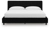 Zuraleus California King Upholstered Bed - Black