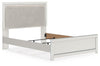 Zuraleus Queen Upholstered Panel Bed - White