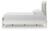 Zuraleus Queen Upholstered Panel Bed - White