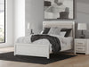 Zuraleus Queen Upholstered Panel Bed - White