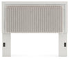 Zuraleus Queen Upholstered Panel Headboard - White