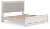Zuraleus King Upholstered Panel Platform Bed - White