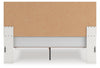 Zuraleus King Upholstered Panel Platform Bed - White