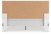 Zuraleus King Upholstered Panel Bed - White