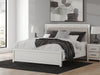 Zuraleus King Upholstered Panel Bed - White