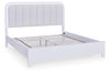Jarlee King Upholstered Panel Bed