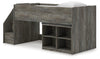Frandern Twin Loft  Bed with Bookcase Storage