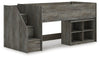 Frandern Twin Loft  Bed with Bookcase Storage