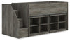 Frandern Twin Loft Bed with Bookcase Storage