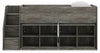 Frandern Twin Loft Bed with Bookcase Storage