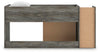 Frandern Twin Loft Bed with Drawer Storage - Gray