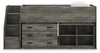 Frandern Twin Loft  Bed with Bookcase and Drawer Storage