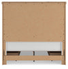 Savonport Queen Panel Bed with Storage - White/Brown (B4615B14)