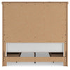 Savonport Queen Panel Storage Bed - White/Brown