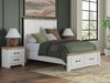 Savonport Queen Panel Storage Bed - White/Brown (B4615B7)
