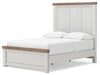 Savonport Full Panel Bed with Storage - White/Brown (B4615B19)