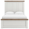 Savonport Full Panel Bed with Storage - White/Brown (B4615B19)