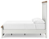 Savonport Full Panel Bed with Storage - White/Brown (B4615B19)