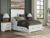 Savonport Full Panel Storage Bed - White/Brown