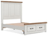 Savonport Full Panel Storage Bed - White/Brown (B4615B6)