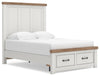 Savonport Full Panel Storage Bed - White/Brown (B4615B6)