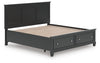 Lanolee King Panel Storage Bed