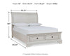 Robbinsdale Full Sleigh Storage Bed