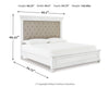 Kanwyn California King Panel Bed - Whitewash