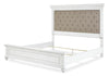 Kanwyn California King Panel Bed - Whitewash